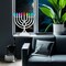 Rite Lite LED Glow Color Changing Hanukkah Menorah - 13" - Pearl White